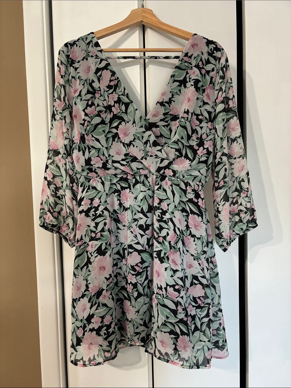 Lily rose floral long sleeve dress